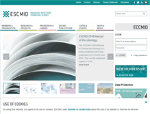 Tablet Screenshot of escmid.org